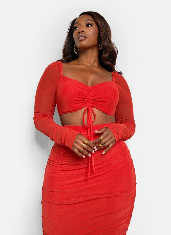 in-your-dreams-ruched-midi-bodycon-skirt-red