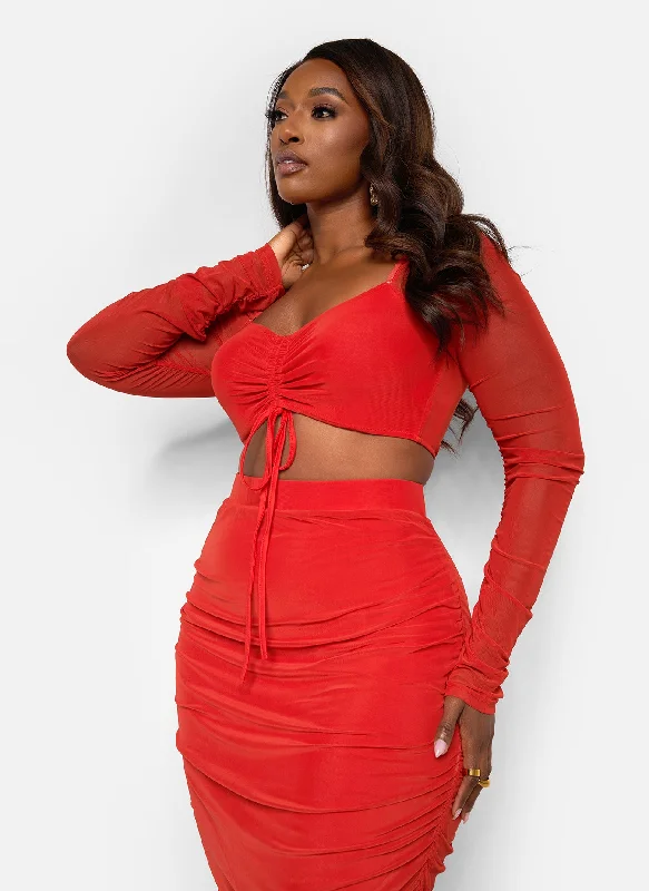 in-your-dreams-ruched-midi-bodycon-skirt-red