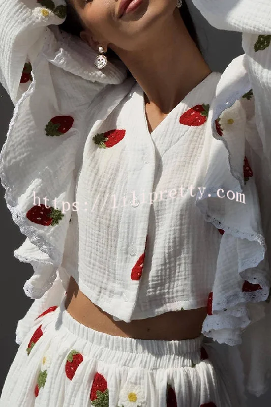 ranier-cotton-linen-blend-strawberry-print-ruffle-blouse-and-elastic-waist-mini-skirt-set