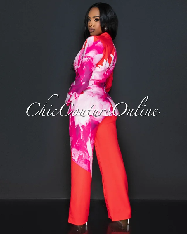 rena-fuchsia-white-floral-print-blazer-wide-pants-set