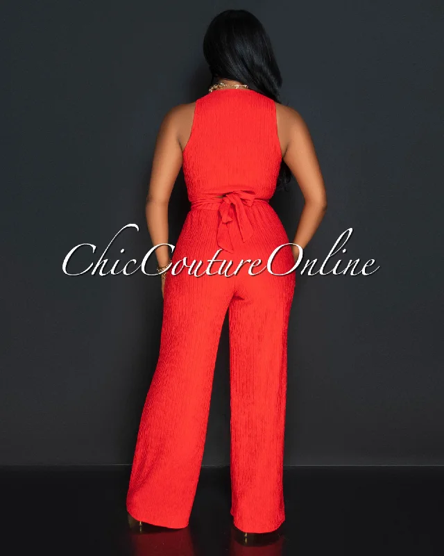 rohana-orange-crop-top-wide-pants-textured-set