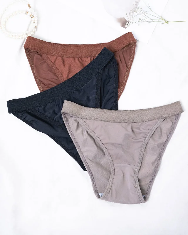 Set of 3 : Elastic Band Sexy Panties