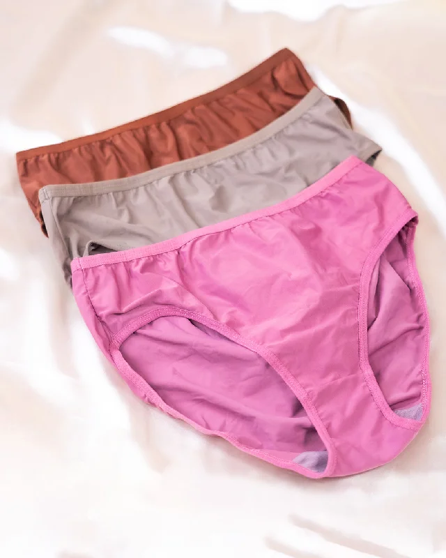 Set Of 3 : Women Hipster Multicolor Panty