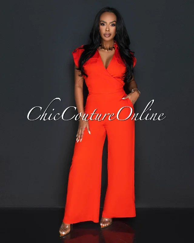 silo-red-collared-cross-tie-top-wide-legs-pants-set