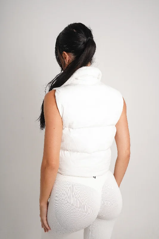 Puffer Vest - White