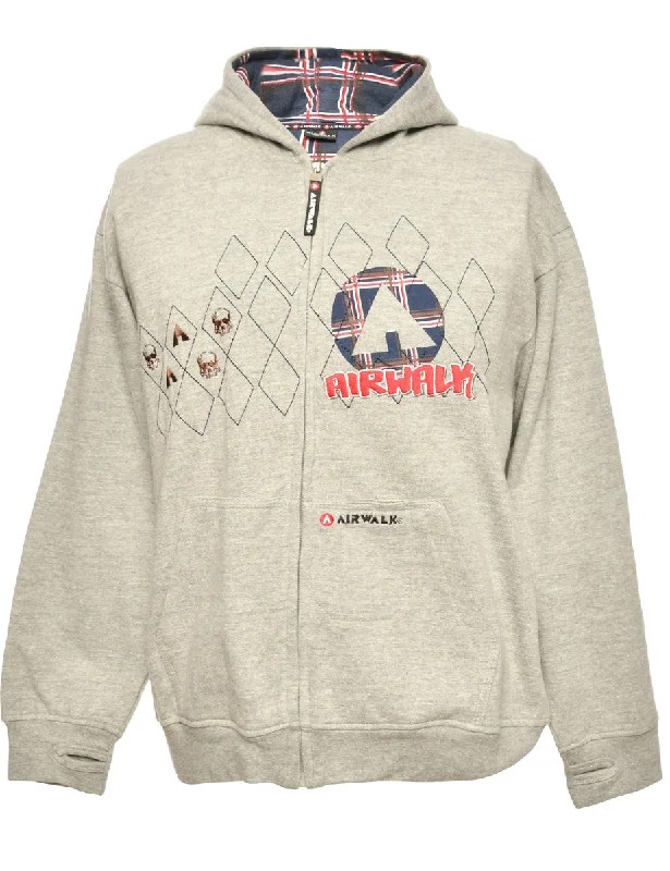 Airwalk Grey, Red & Blue Sweatshirt - L