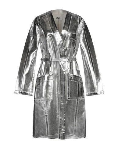 Mm6 Maison Margiela Women Overcoat Silver 6 UK