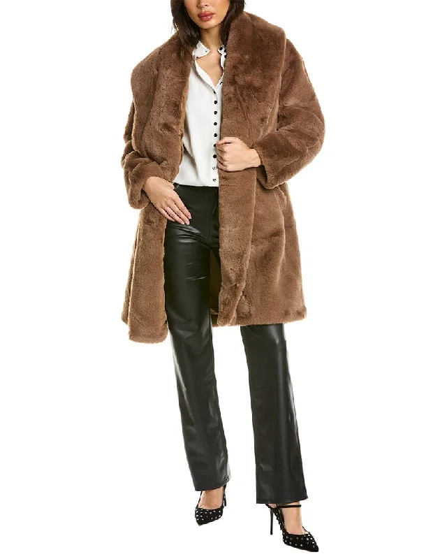 Adrienne Landau Belted Coat