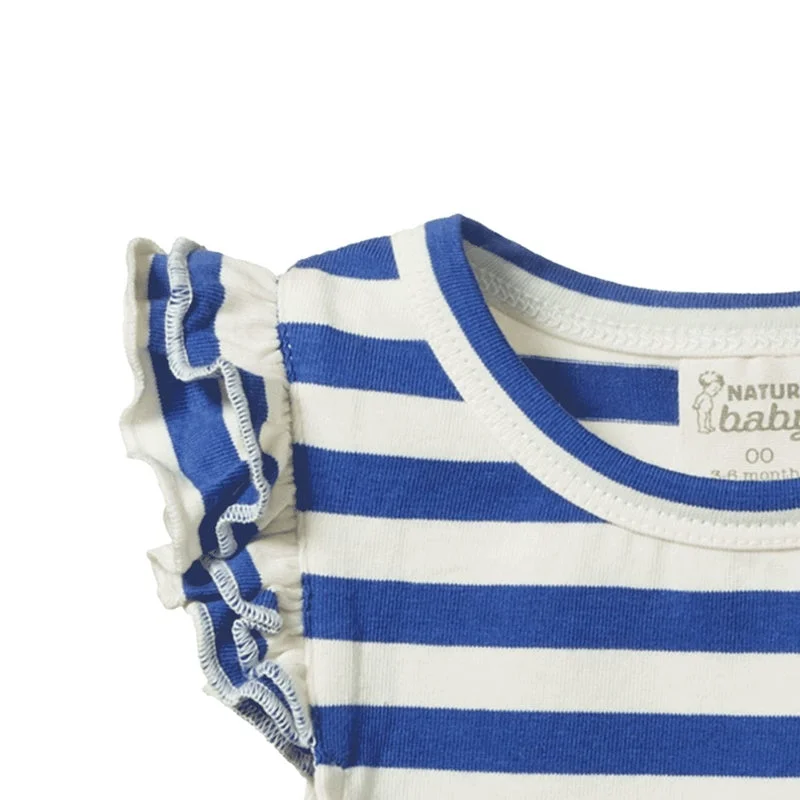 Nature Baby - Fleur Bodysuit - Sea Stripe