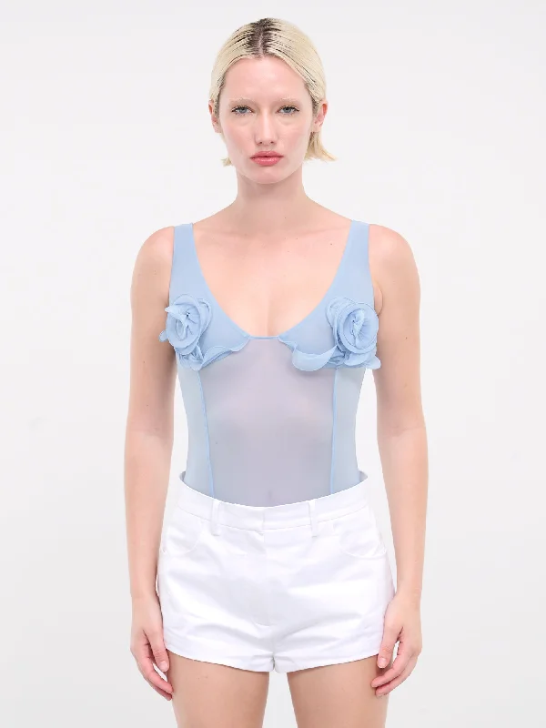 Rose Bra Bodysuit (BODYSUIT-01-BLUE)