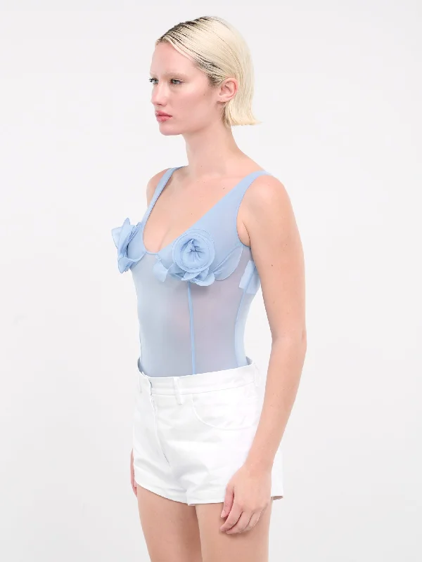 Rose Bra Bodysuit (BODYSUIT-01-BLUE)