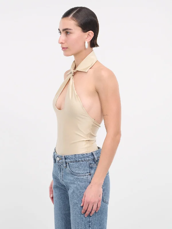 Cut-Out Bodysuit (COPJS75545-BEIGE)