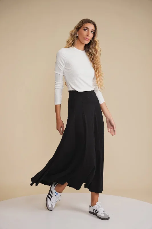 Basic Panel Maxi Skirt