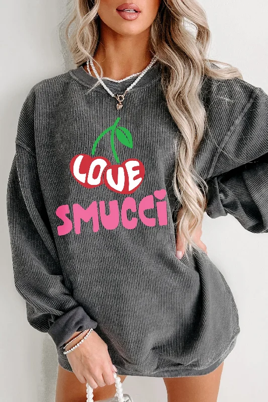 a-smucci-kind-of-love-corded-graphic-crewneck-charcoal-print-on-demand