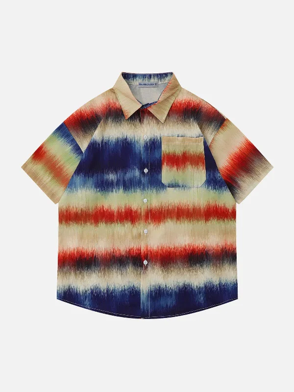 Aelfric Eden Colorful Stripe Short Sleeve Shirt