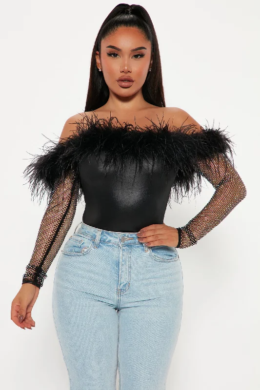 all-things-expensive-feather-bodysuit-black