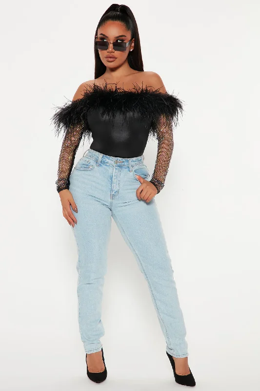 all-things-expensive-feather-bodysuit-black