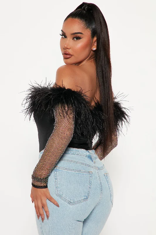 all-things-expensive-feather-bodysuit-black