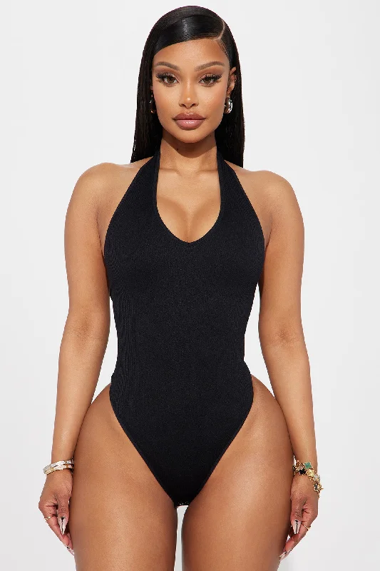 Alyssa Seamless Bodysuit - Black