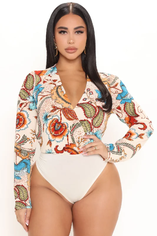 Back In Time Bodysuit - Ivory/combo