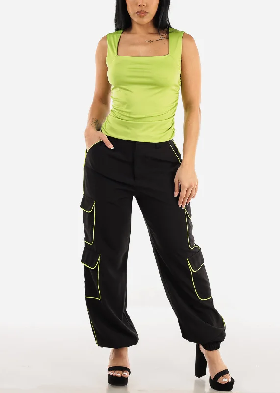 black-high-waist-cargo-jogger-pants-w-neon-yellow-trim-bt1320blknylw