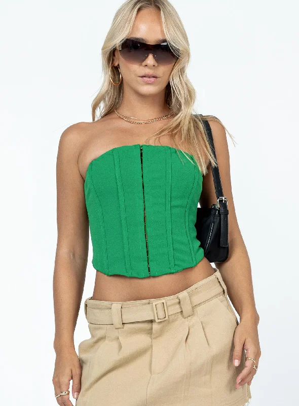 camil-strapless-top-green