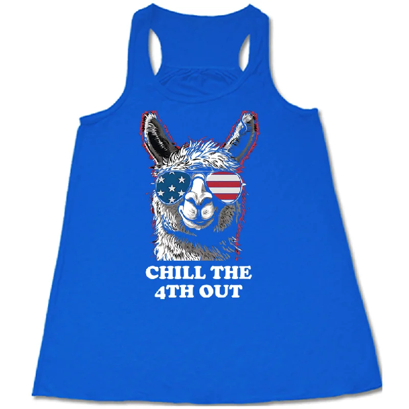 chill-the-4th-out-llama-shirt