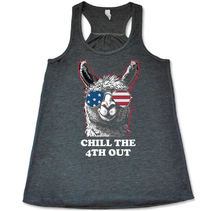 chill-the-4th-out-llama-shirt