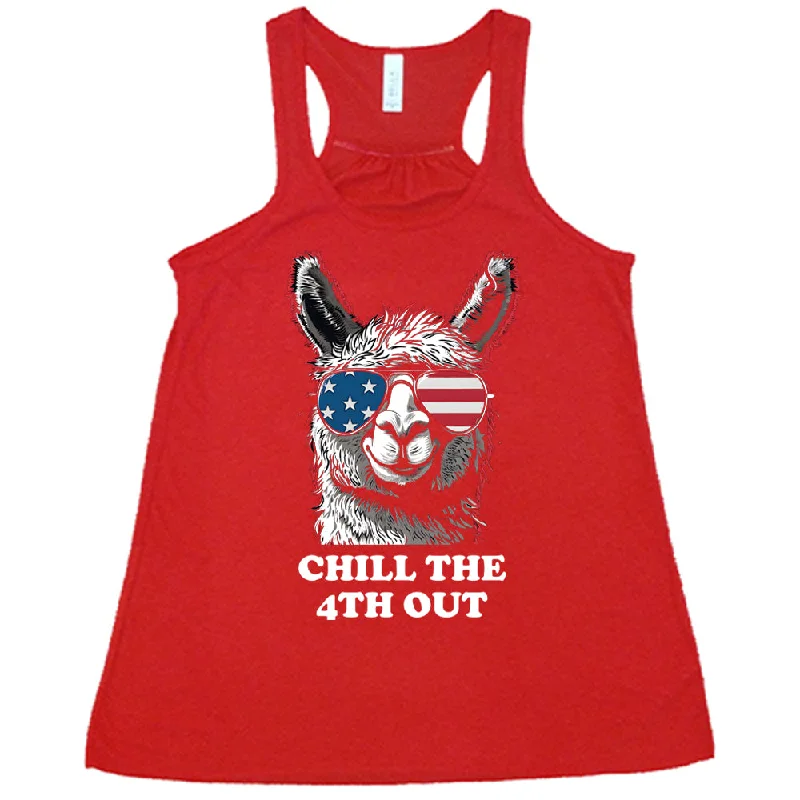 chill-the-4th-out-llama-shirt