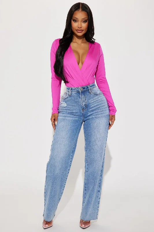 clarissa-surplice-bodysuit-fuchsia