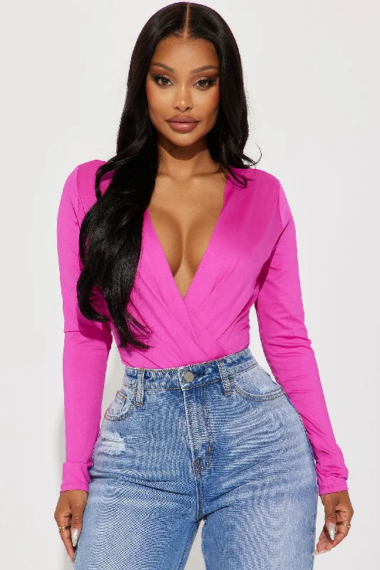 clarissa-surplice-bodysuit-fuchsia