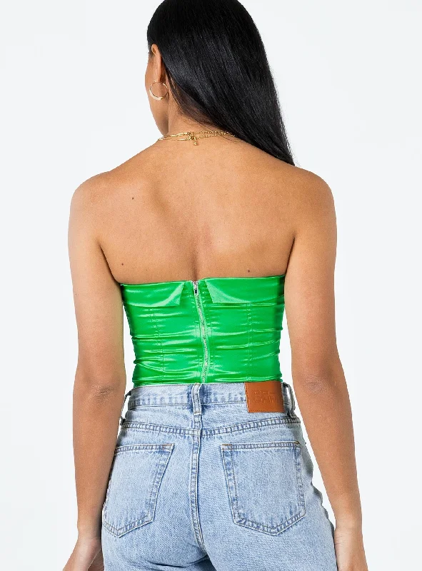 daris-strapless-top-green