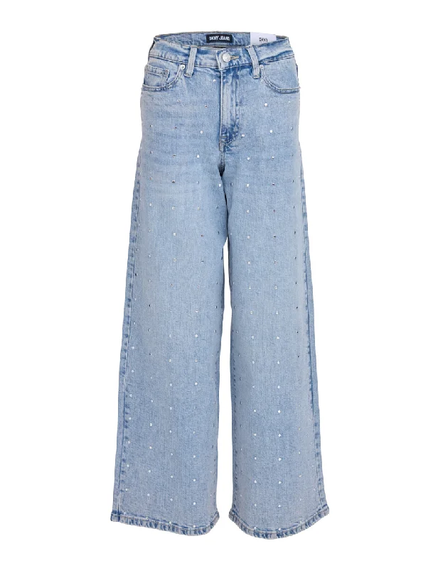 Rigid Denim High Rise Wide Leg Jeans