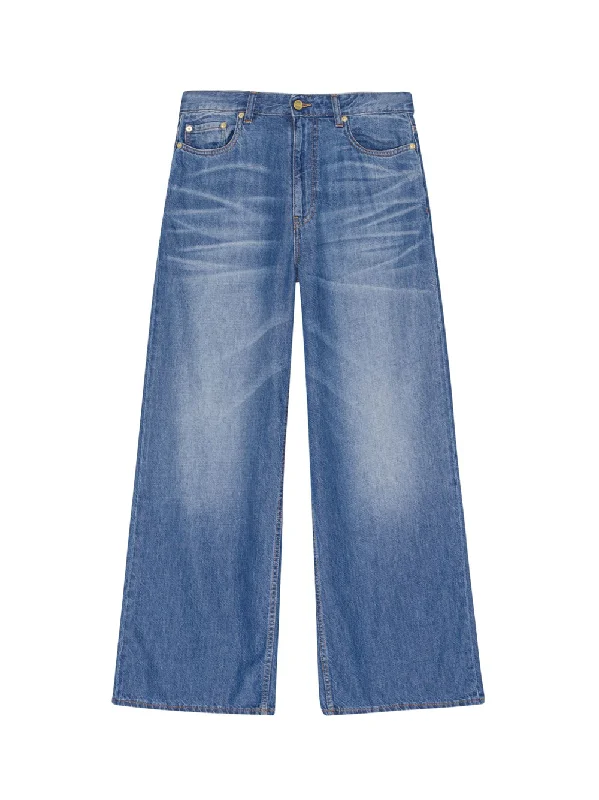 Light Denim Wide Jeans