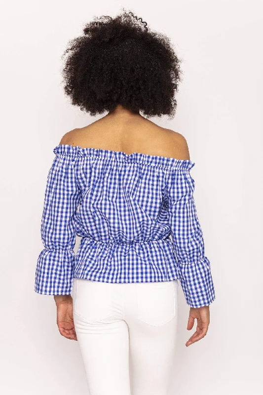 gingham-bardot-top-in-blue