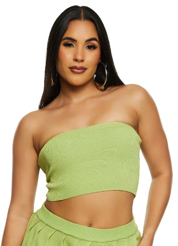 Daisy Solid Tube Top