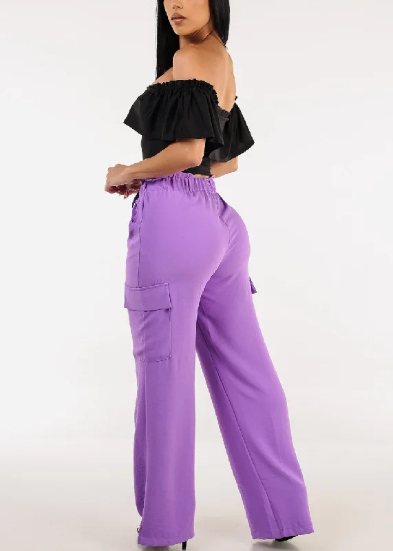 high-drawstring-waist-wide-leg-cargo-pants-purple-ip9069prpl