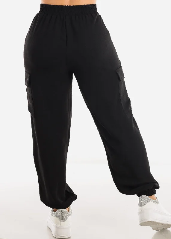 high-waist-black-cargo-elastic-jogger-pants-wp8456blk