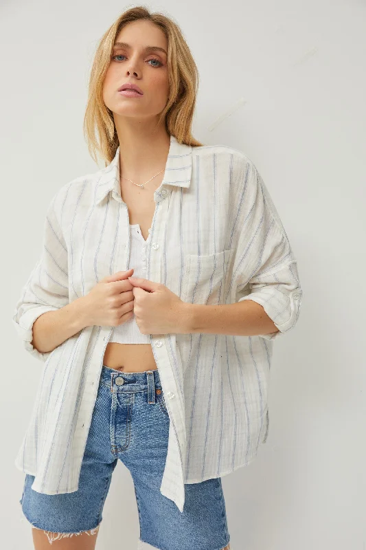 ivory-striped-gauze-button-down-maternity-top