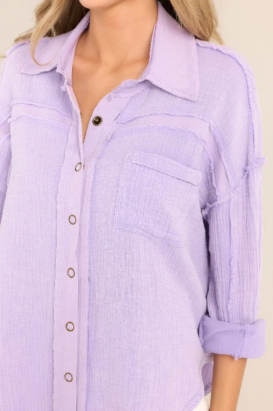 make-life-great-lavender-button-front-top