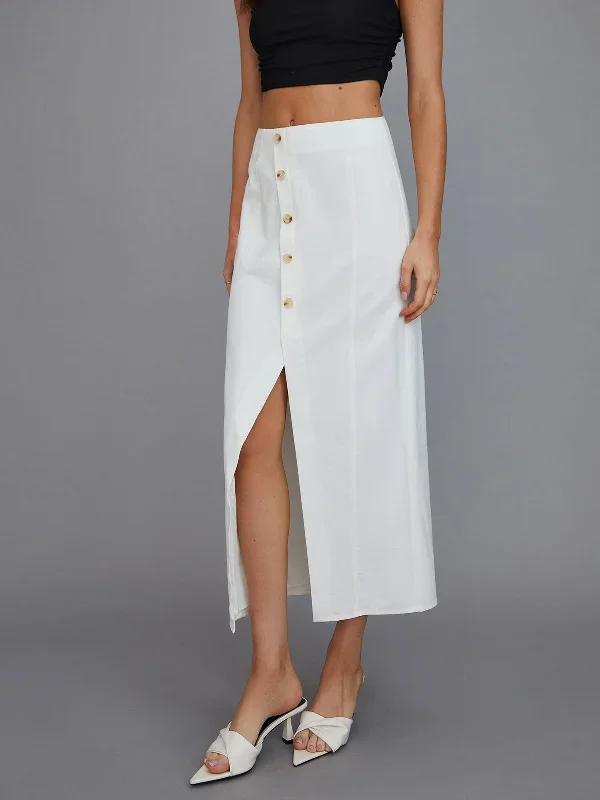 multi-button-split-middle-waist-maxi-skirt