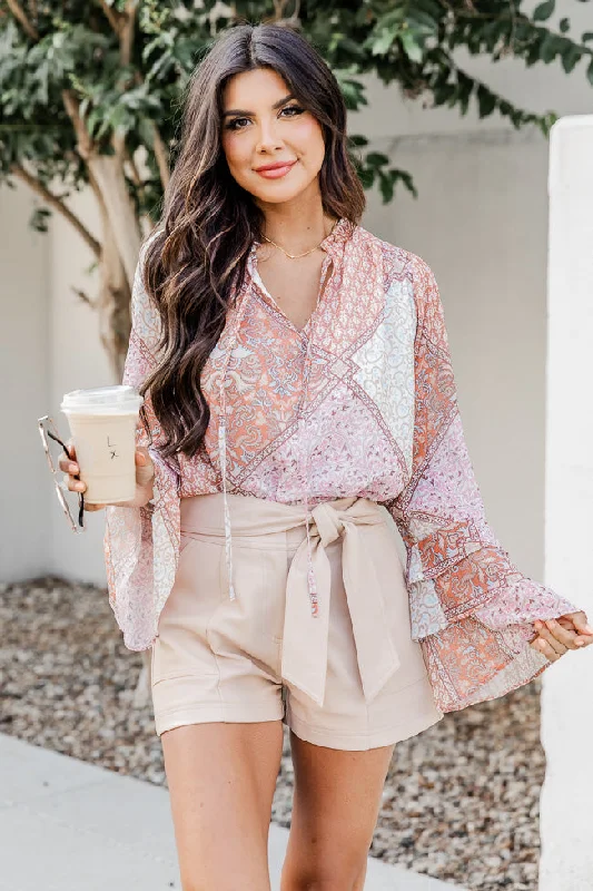 pink-and-orange-printed-bell-sleeve-blouse