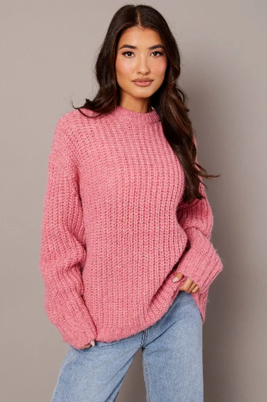 pink-knit-top-long-sleeve-chunky-kn2151-45r-1