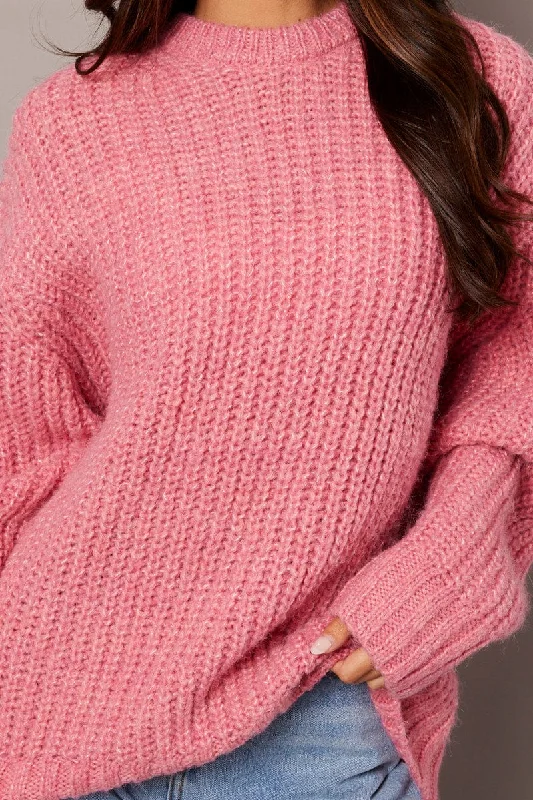 pink-knit-top-long-sleeve-chunky-kn2151-45r-1