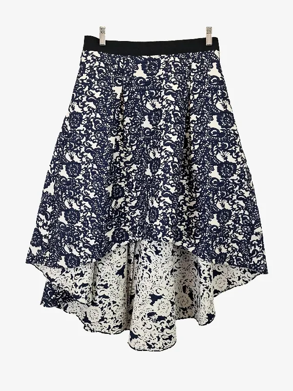 Sachin & Babi Textured Floral Hi-low Mini Skirt Size 14