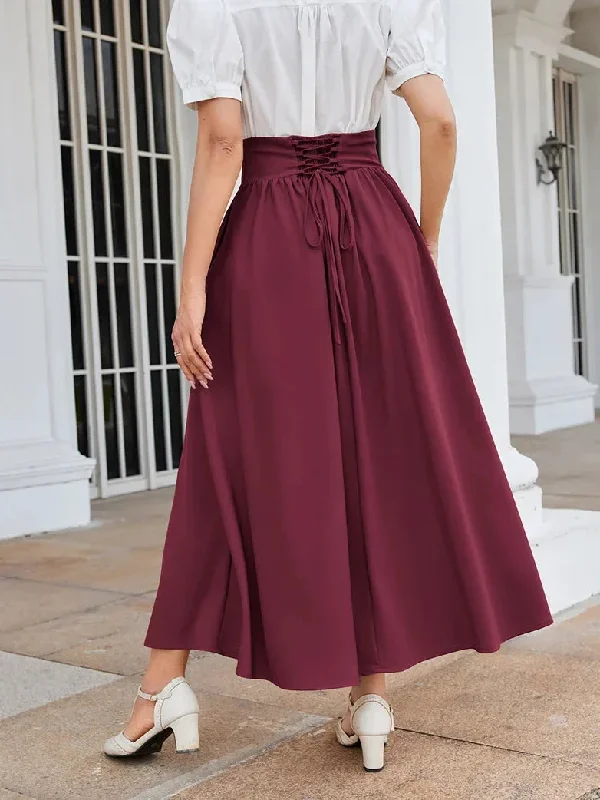 scarlet-darkness-skirt-women-renaissance-elastic-high-waist-swing-skirt-with-pockets