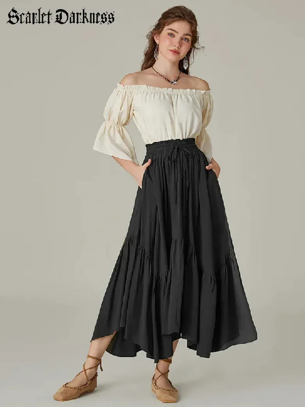 scarlet-darkness-skirts-women-renaissance-skirts-elastic-waist-irregular-hem-flared-swing-skirt