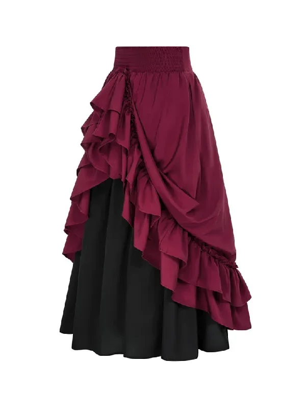 scarlet-darkness-women-skirts-victorian-dual-layer-ruffled-hem-back-adjustable-skirt-1