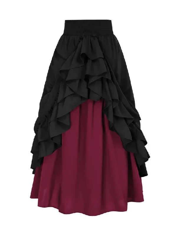 scarlet-darkness-women-skirts-victorian-dual-layer-ruffled-hem-back-adjustable-skirt-1