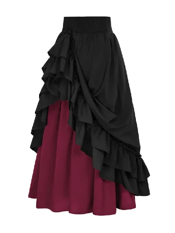 scarlet-darkness-women-skirts-victorian-dual-layer-ruffled-hem-back-adjustable-skirt-1